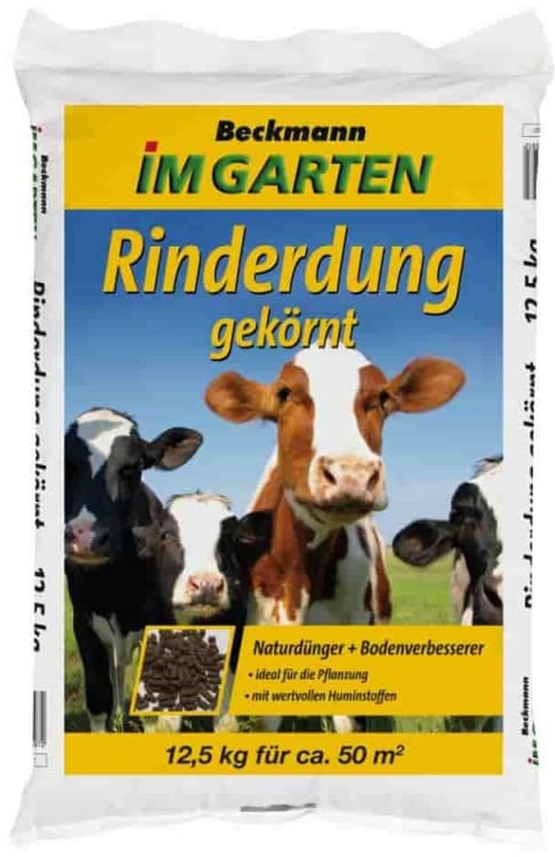 Rundermest Korrels 12,5 kg - Natuurlijke Meststof voor de Tuin