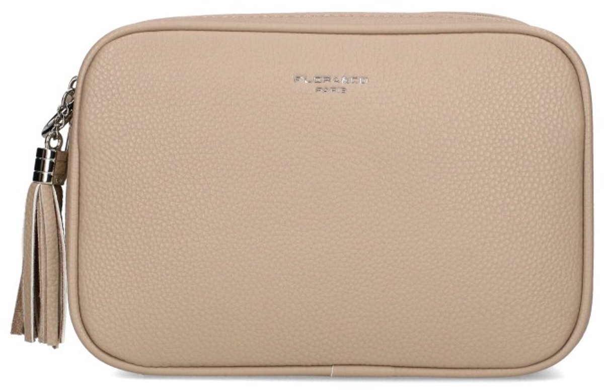 PROMO Communie Moederdag Bruiloft - Flora&Co *Milano* - City Crossbody Bag - Citytas Stadsbag - Crossbody Chic - Lichtgewischt - Urbanbag - Beige / Sand - Ideaal cadeau – Stijlvol, praktisch & origineel – HandbagsUniverse