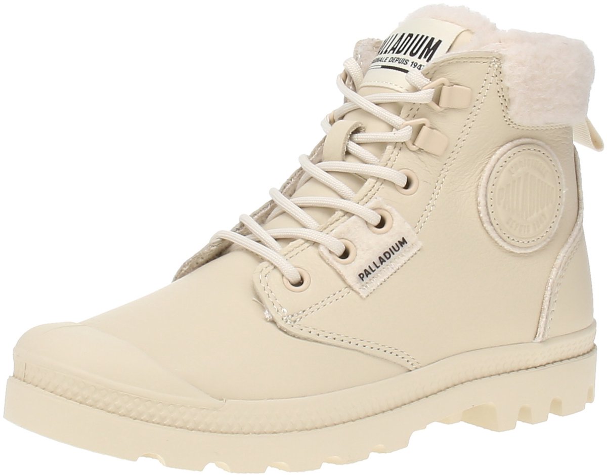 Palladium 94380-175-M Pampa Hi Snow Warm Dameslaarzen Amandel-Melk Beige