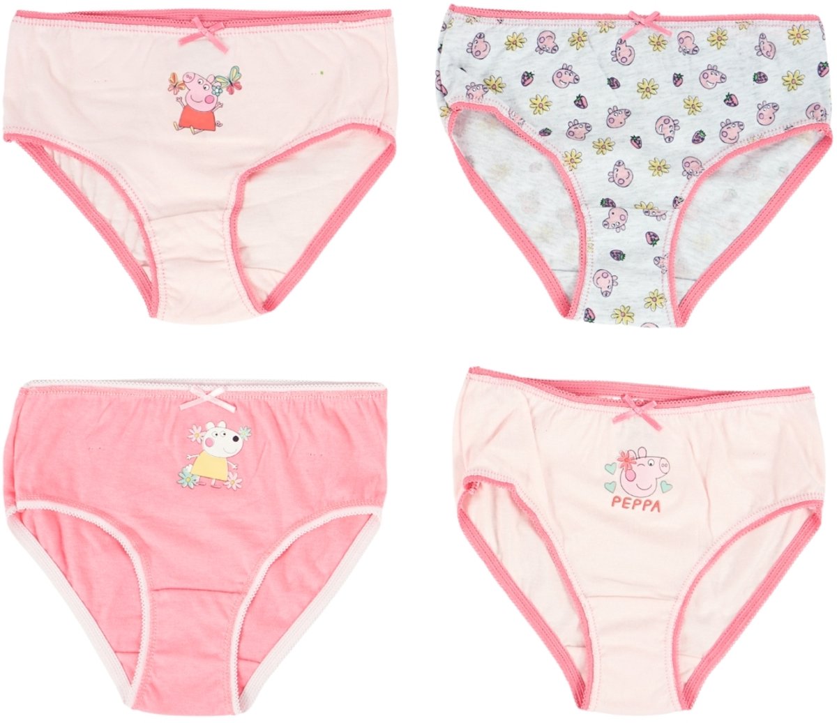 Peppa Pig onderbroeken - 4 Stuks Roze