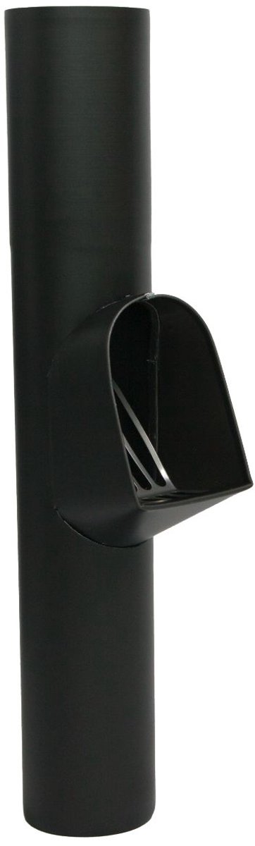 Vestis Zwarte Bladvanger met RVS Rooster | K2 Mat Grafiet Zwart | ø80 mm