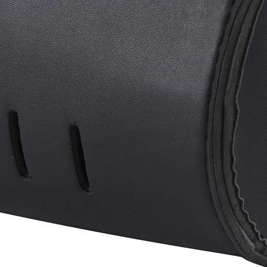 Stuurtas - Zadeltassen - PU Lederen Handgemaakte Motorfiets Vork Tas Roll - Universeel Motorrolbagage - Zwart van Merkloos	 — afbeelding 2