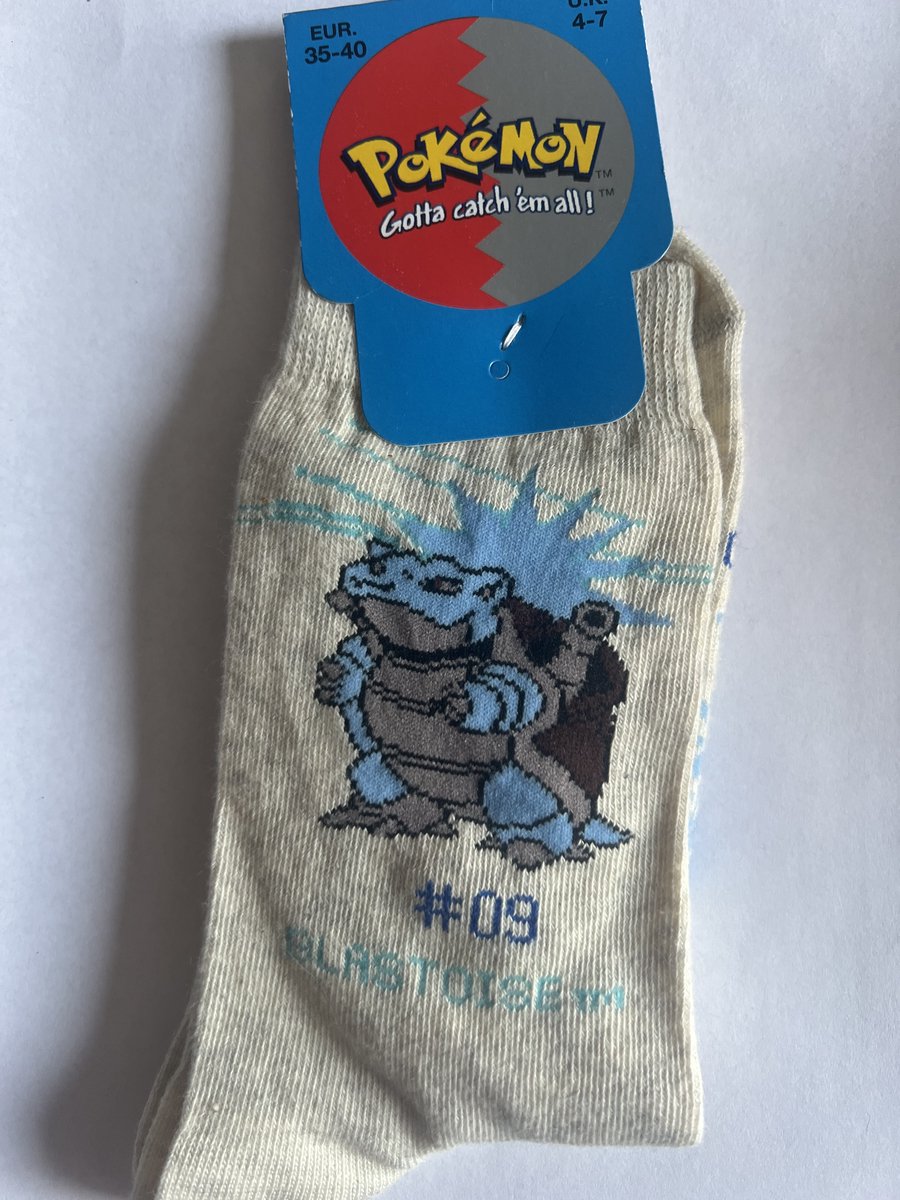 Pokémon Sokken -35/40- Blastoise - grijs