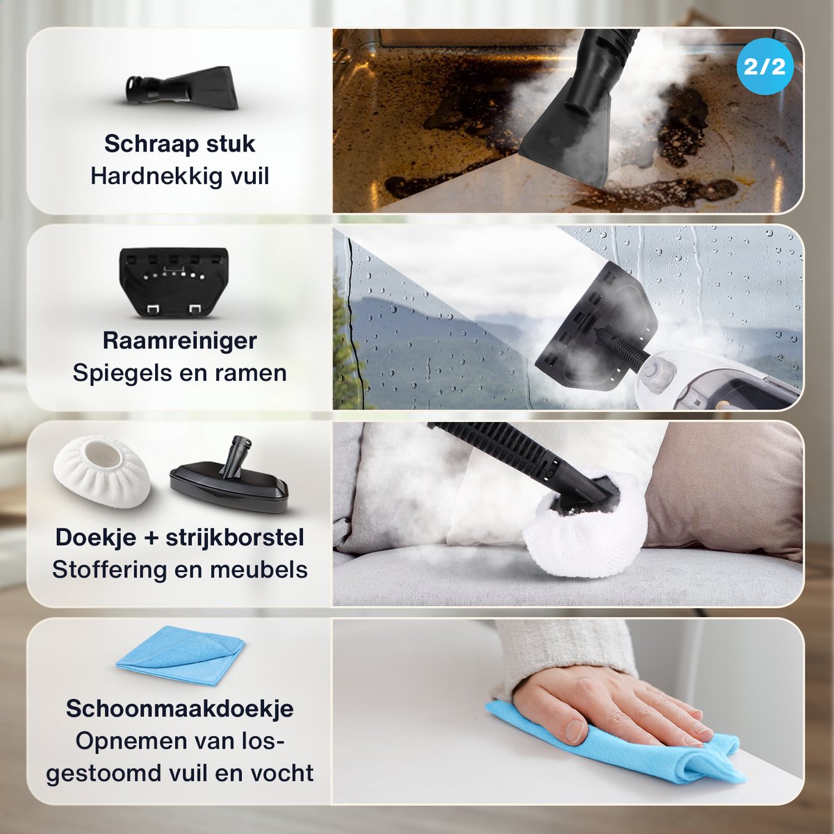 SVENNE 2-in-1 Stoomreiniger thumbnail 5