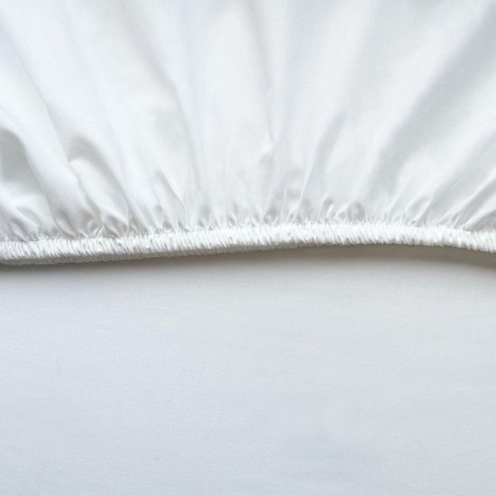 Drap-housse Kiyo Splittopper en Tencel - 160 x 200-210 cm - Élastique tout autour - Rafraîchissant - Wit