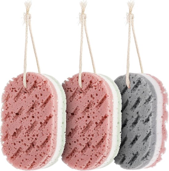 Lot De 5 éponges De Bain Douces Pour Le Corps - Idéal Pour La Douche Ou Le Gommage