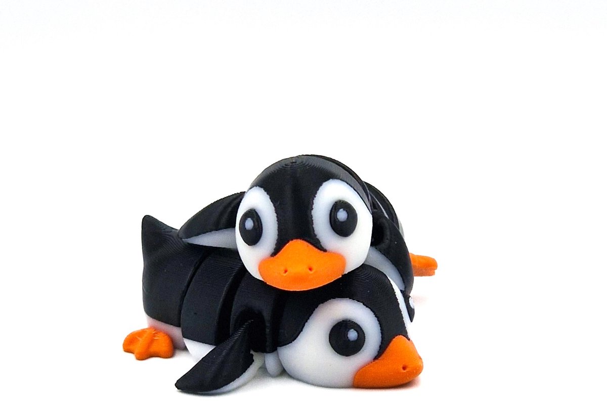 Penguin Sleutelhanger - 3D flexi - Cosmetalic - Schattige sleutelhanger - Kawaii bagcharm - tashanger
