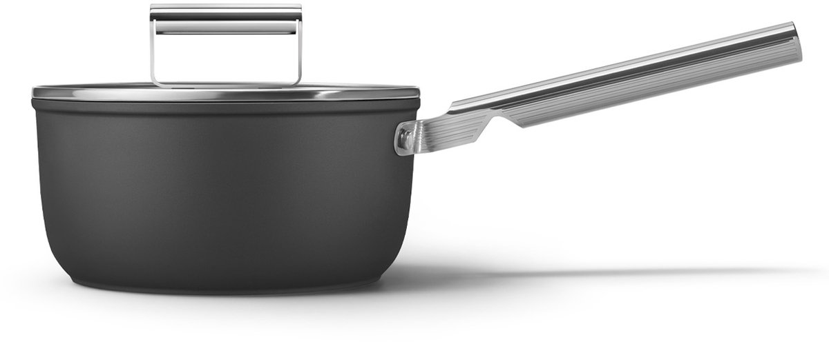 SMEG SPF2012BLM Steelpan - Jaren 50 - Zwart