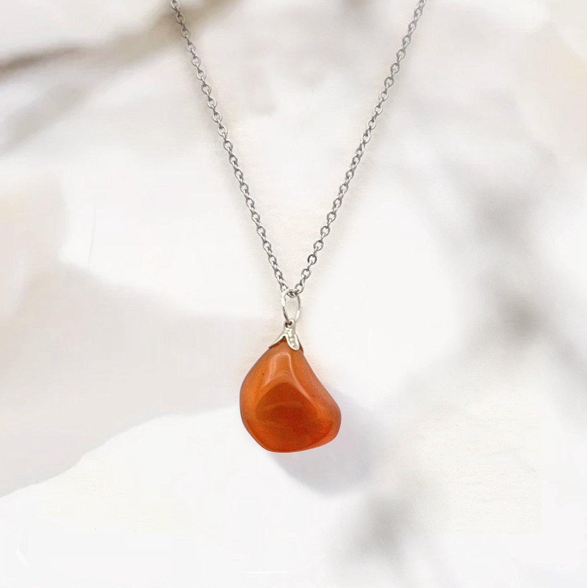 Edelsteen ketting dames – Carneool | Energie, moed & zelfvertrouwen