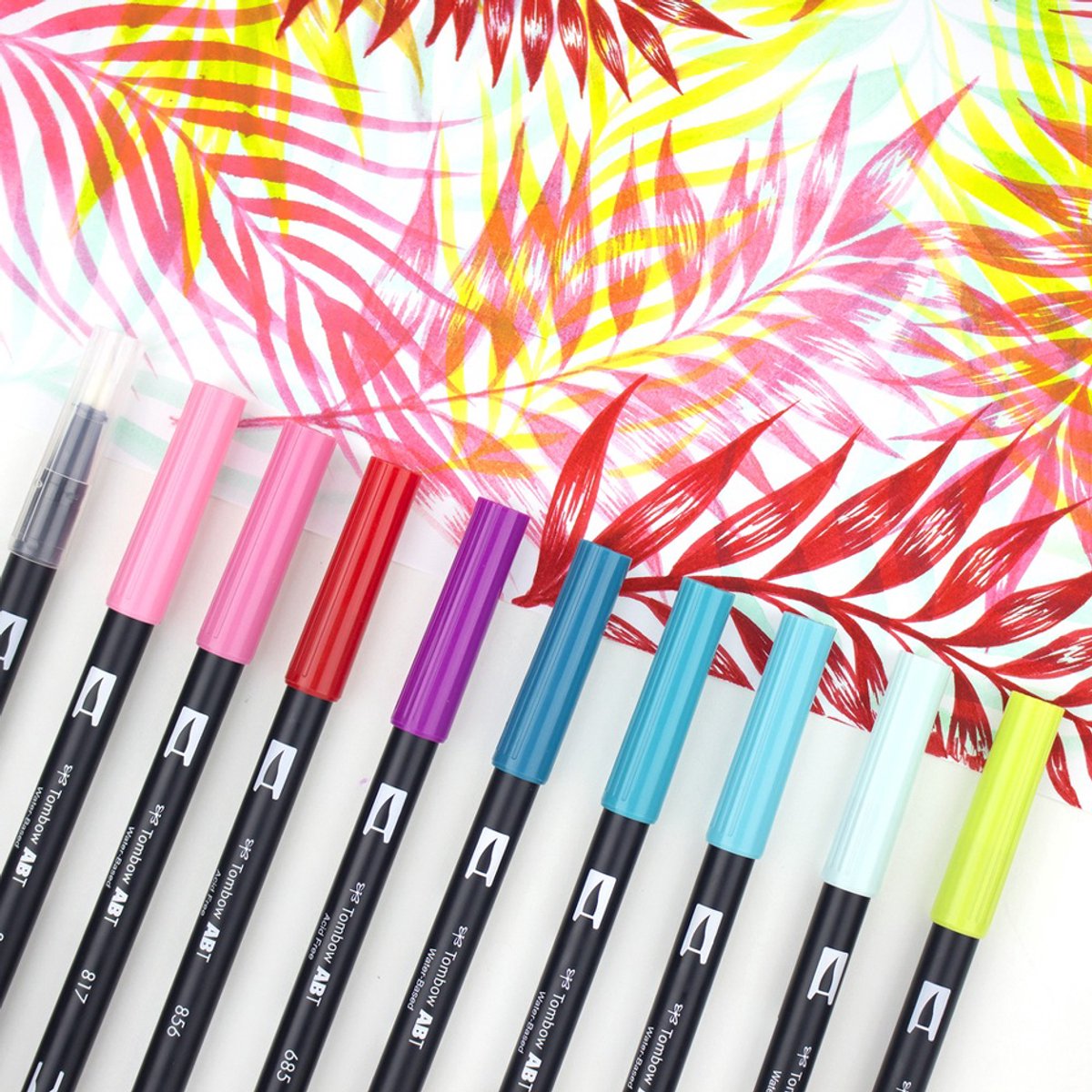 Tombow ABT Dual brush tekenpennen - Brushpennen - set van 18 kleuren - Primaire kleuren — afbeelding 9