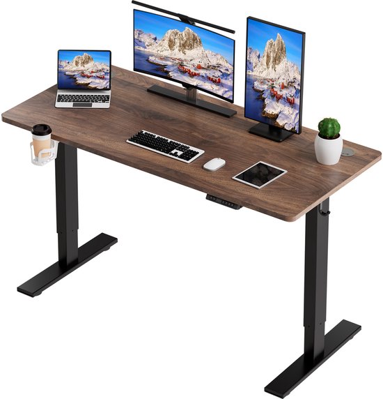 Zit-sta bureau elektrisch verstelbaar 140x70cm ... - Bol