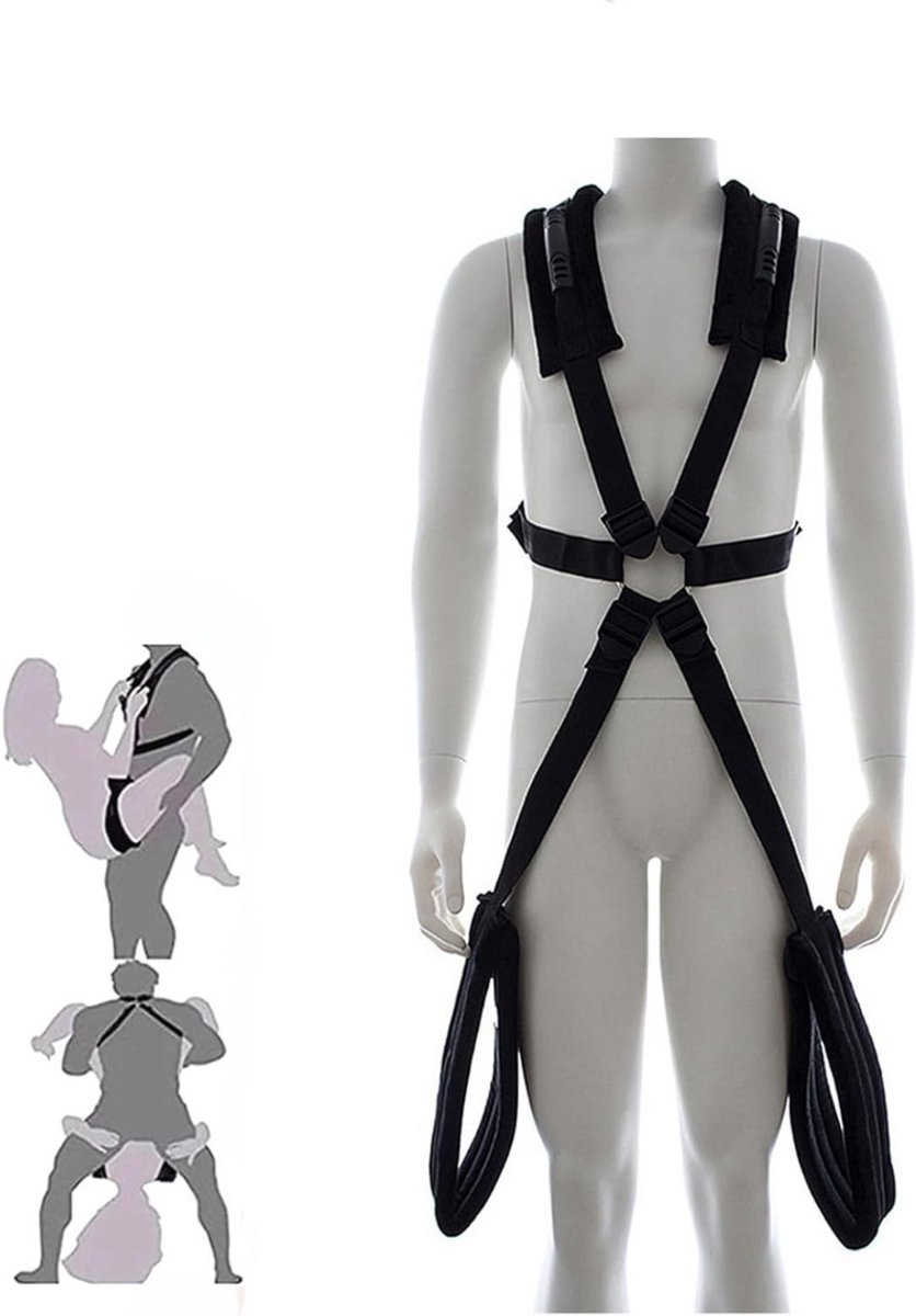 Sex Schommel - Sex Swing Extra Stevig – Seksschommel – Seksspeeltjes voor Koppel – Seks Schommel BDSM – Erotiek Toys - Sex Sling – Love Swing – Discreet Verpakt – Zwart