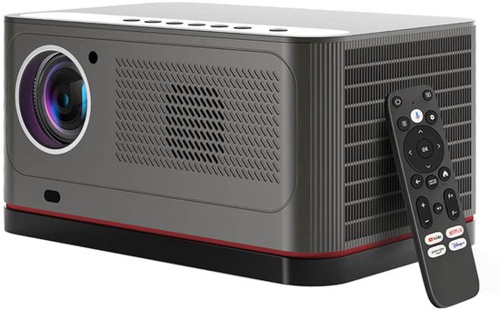 【Tijdelijke aanbieding: gratis 50-inch desktop-projectiescherm】ETOE Whale Pro Android TV-projector, native 1080P, 1500 ANSI, 4K-decodering, automatische scherpstelling en automatische keystone-correctie, 2*10W stereoluidsprekers, dual-band wifi