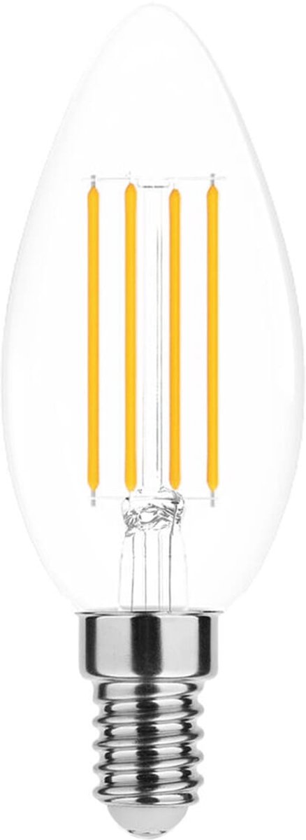 Modee E14 LED Lamp 4W - 470lm - 2700K - Warm Wit - LED Filament Kaarslamp B35 - Vervangt 40W Halogeen Gloeilamp