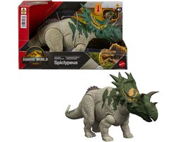 Jurassic World Rebirth Wild Brullende Spiclypeus - Met geluid en met de staart gestuurde kopstoten