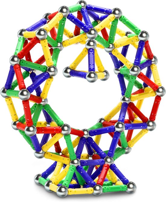 Magnetische Staven Bouwset 144-delig - Magnetisch Constructiespeelgoed Kinderen 5+ Jaar - Educatief Breintrainingsspeelgoed - Creatieve Magnetische Bouwblokken - Stapelbare Magneten - STEM Speelgoed Jongens en Meisjes
