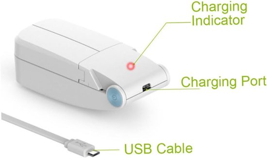 Handventilator - Draagbare Ventilator - Mini Fan Oplaadbaar - Krachtige Cycloon-luchtstroom - Outdoor gebruik - Kleine Portable Ventilator met USB - Draadloze Tafelventilator