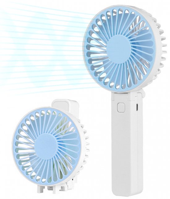 Handventilator – oplaadbaar – 3 standen – draagbaar