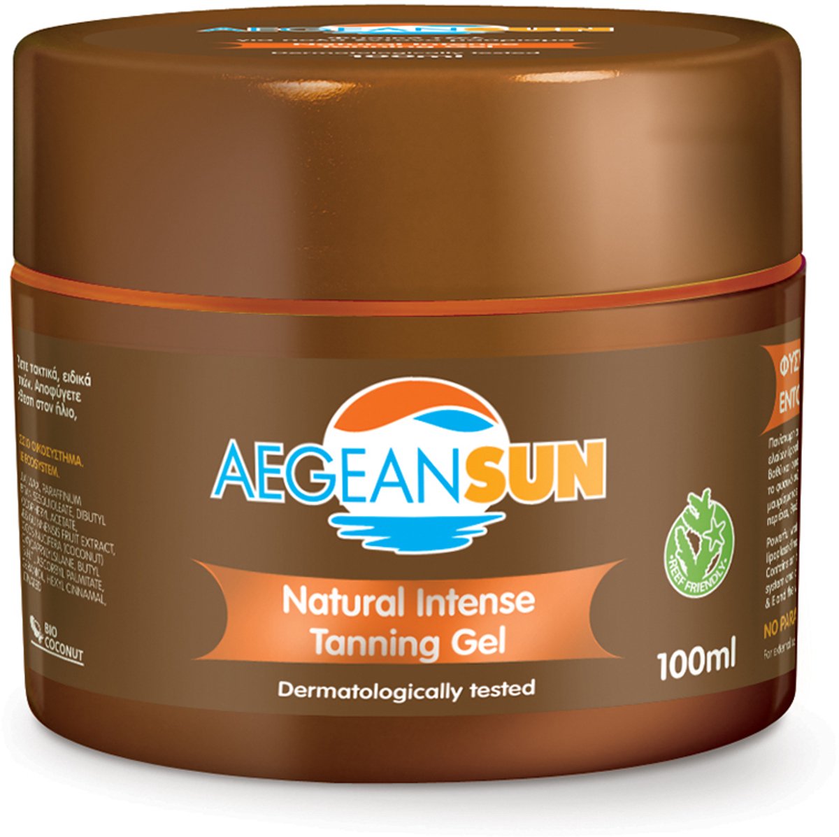 Natural Intense Tanning Gel 100ml – Natuurlijke, Snelle & Diepe Bruining | Waterproof Formule met Wortelolie & Kokosolie | Verzorgt, Hydrateert en Beschermt