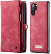 CASEME Samsung Galaxy Note 10 Plus Vintage Portemonnee Hoesje - Rood