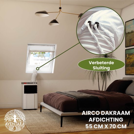 Airco Dakraam Afdichting 55×70 cm voor Velux CK01 GGL 9,101,c01 – Raamafdichtingskit Slang Afsluiten