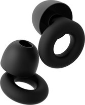 Holy Earplugs - Oordopjes - Multifunctionele Oordoppen voor Slapen en Festivals - Oordopjes Slapen - Partyplugs - Slaapoordoppen - Herbruikbare Slaap Oordopjes met Opbergcase - Gehoorbescherming Tot 26 dB - 4 Maten XS/S/M/L - Zwart