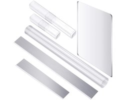 4 Stuks Polymeer Klei Gereedschap Rechthoek Vorm Klei Blade Set Acryl Roller Voor Polymeer Klei Acryl Sheet Voor Klei Diy Vormen Modellering…