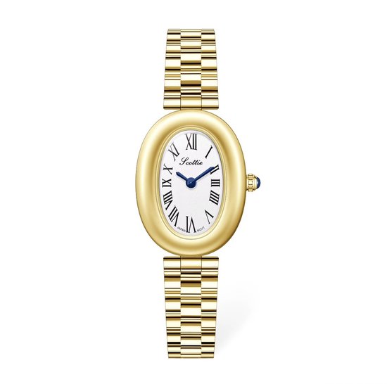 Scottie Ovaal Dames Horloge Goudkleurig Dames Horloges Trendy