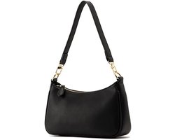 Handtas - Schoudertas - Crossbodytas Voor Dames - Afneembare Banden - Waterdicht Pu Leer - 26x15x7 Cm - Voor Werk Feest En Dagelijks Gebruik - Zwart