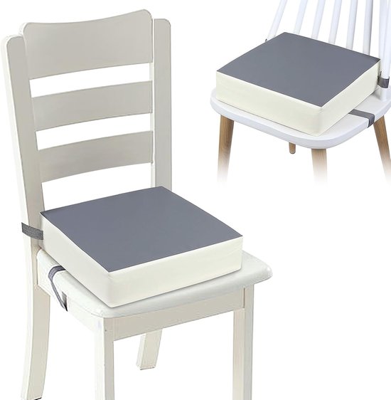 Lexium Stoelverhoger voor Eetkamerstoel - Zitverhoger Peuter Eettafel - Kinderen - Booster Seat - Zitkussen Tafel - Zitverhoger Voor Kinderen & Volwassenen - Stoelverhogers Voor Eettafel - Memory Foam Verhoogkussen - Ergonomisch Comfort