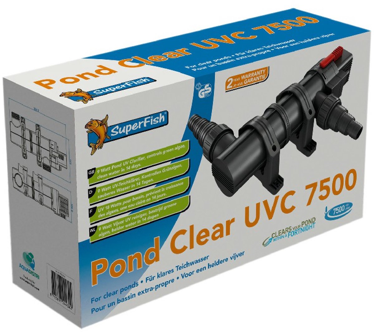 Superfish Uvc 10000L/ 11 watt