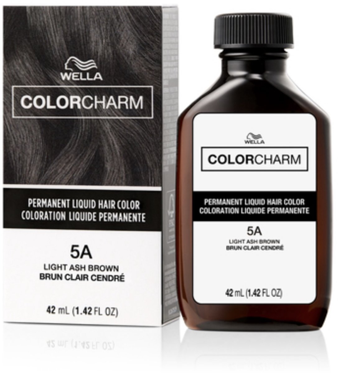 Wella Color Charm Permanent Liquid Haircolour - 5A - Light Ash Brown - Wella Haircolour - Light Brown - Lichtbruin - Asbruin - Haarkleuring