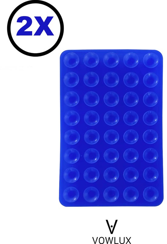 Tampon de ventouse bleu avec texte "2X" dans un cercle.