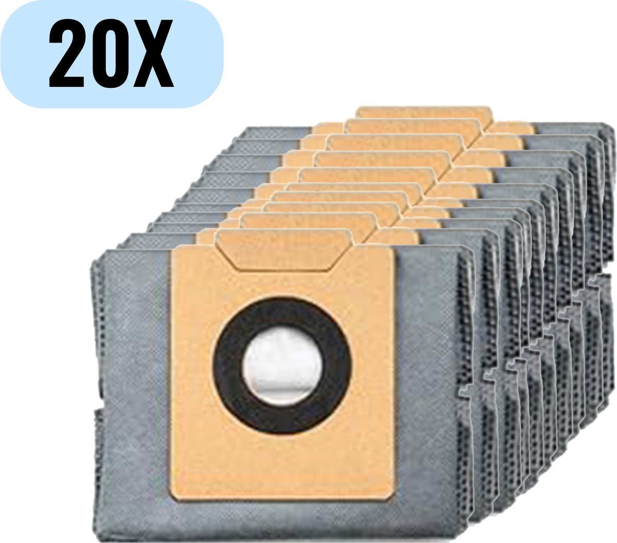 20x Strongflow stofzuigerzakken - geschikt voor Eufy Clean X8 Pro - X10 Pro Omni - zelflegend station - robotstofzuiger