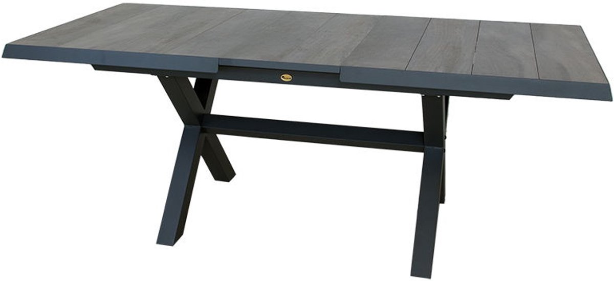 Oosterik home - Blue Valley uitschuifbare dining tafel midnight gre...