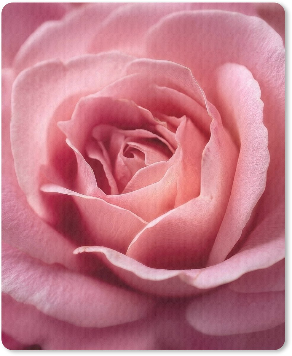 Muismat 19x23 cm - Mousepad Roze - Roos - Romantisch - Muismatten