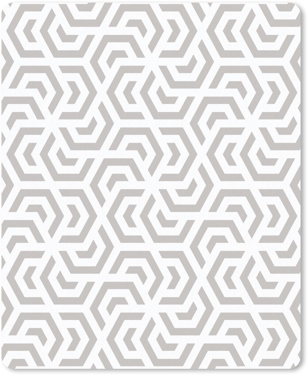Muismat 19x23 cm - Mousepad Grafisch - Patroon - Modern - Hexagon - Muismatten