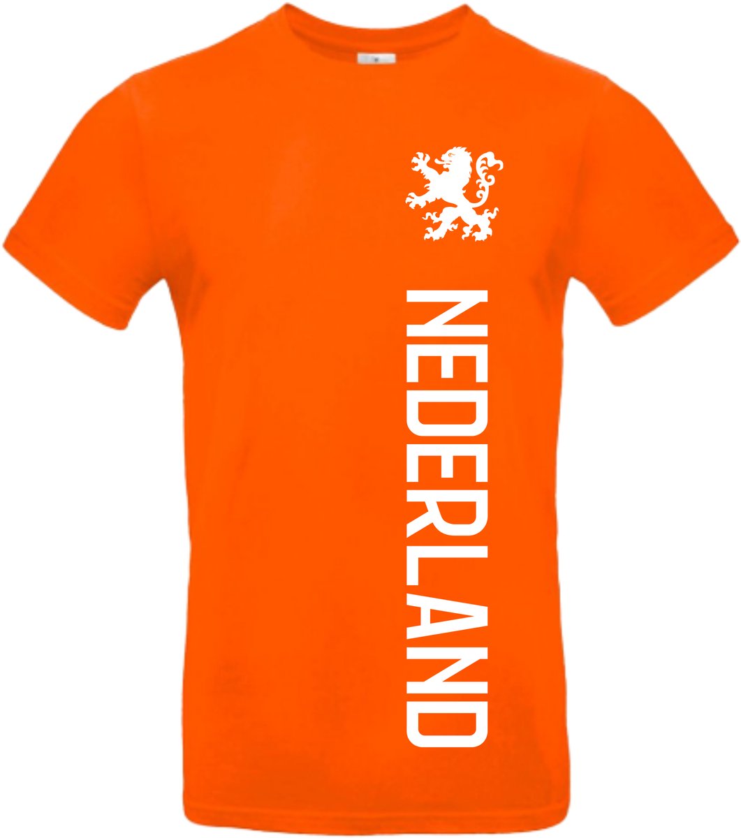 NETHERLANDS - Oranje T-shirt maat L met opschrift NEDERLAND