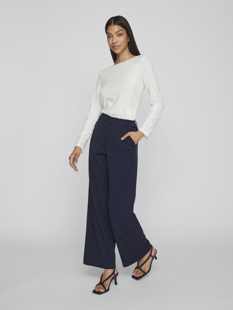 VILA wide-leg broek VIVARONE high waist