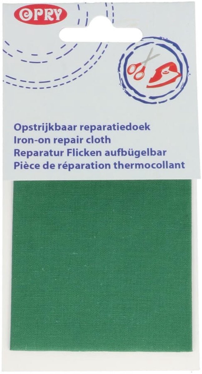opry Reparatiedoek opstrijkbaar katoen groen