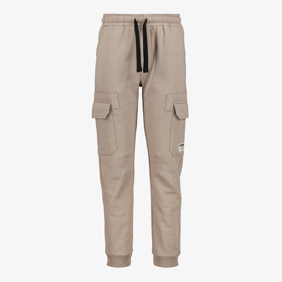 Unsigned jongens cargo joggingbroek beige - Maat 146/152 - Sweatpants