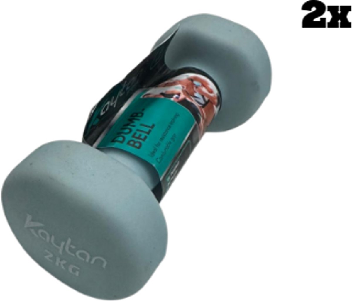 Kaytan Dumbbell 2kg - Zwart - per stuk