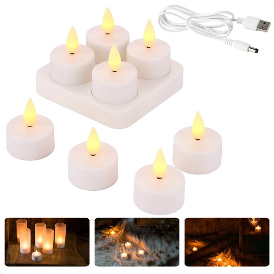Horeca Candles - 50 theelichtjes in transparante beker - 8 uur brandduur - witte was - rookvrij, druppelvrij en ongeparfumeerd