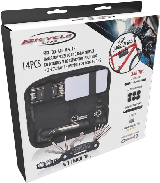 Kit Mini Réparation VTT Vélo De Route Outils De Réparation De Vélo Multifonction Avec Clé à Cliquet Et Kit Réparation Vélo