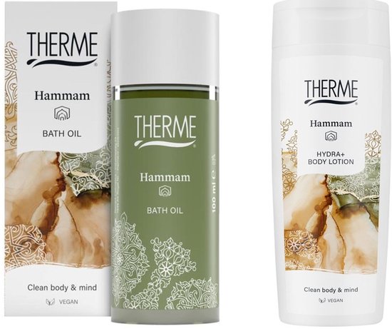 Therme Hammam SET - Hydra+ Body Lotion 250 ml / Bath Oil 100 ml