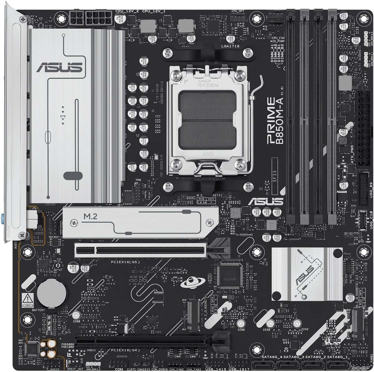 Asus Prime B850M-A-Csm Amd B850 Socket Am5 Micro Atx moederbord - afbeelding 7