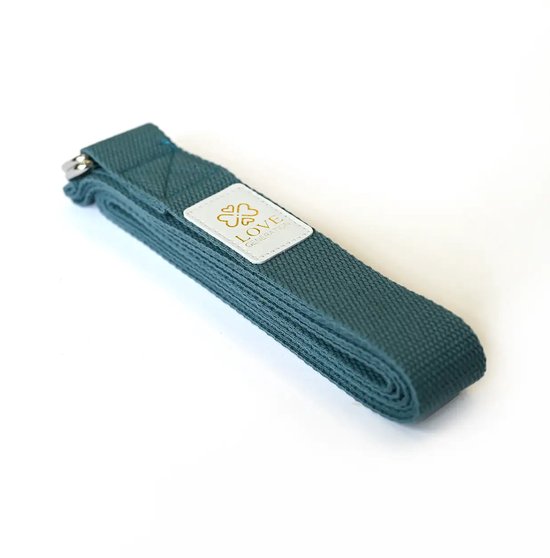 Katoenen Yoga Riem - Blauw - 250 cm van Pure2Improve — afbeelding 3