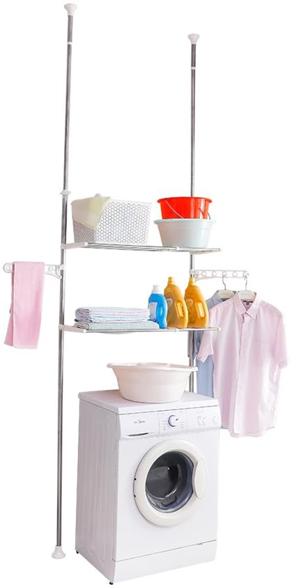 3-Tier Opbergrek Wasmachine - Ruimtebesparend - Badkamer - Boven Het Toilet
