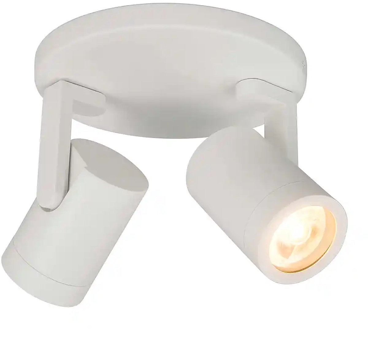 Opbouwspot Aston | Wit Metaal | Rond | GU10 | 2-voudig | ⌀ 17cm