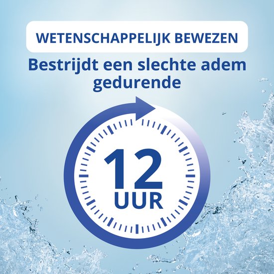 CB12 Original Mondwater - Beschermt 12 uur lang tegen een slechte adem - Met Fluoride voor bescherming tegen gaatjes - Frisse mentholsmaak - Alcoholvrije mondspoeling - 250ml